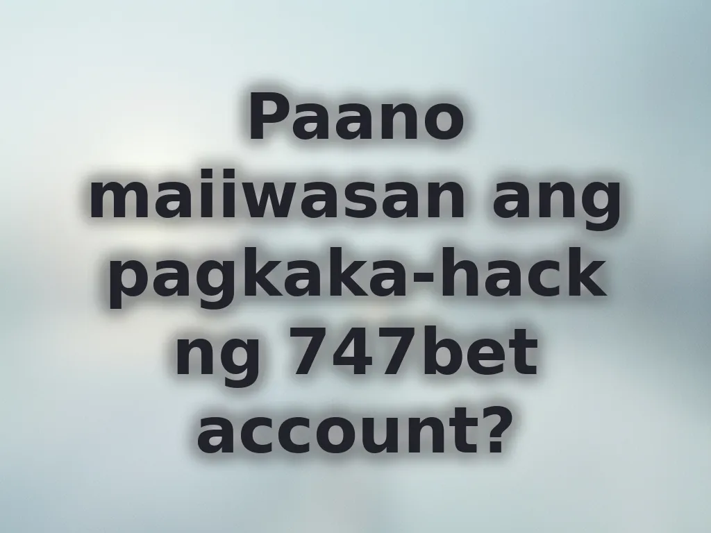 Account security tips